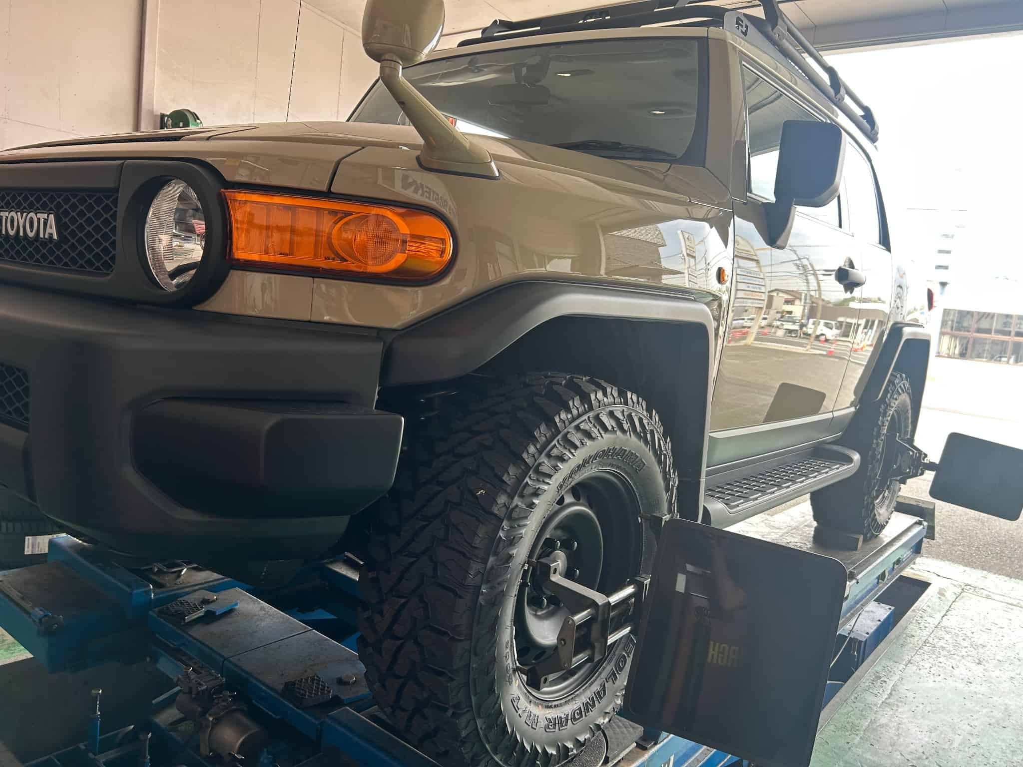 FJクルーザーのアライメントの画像