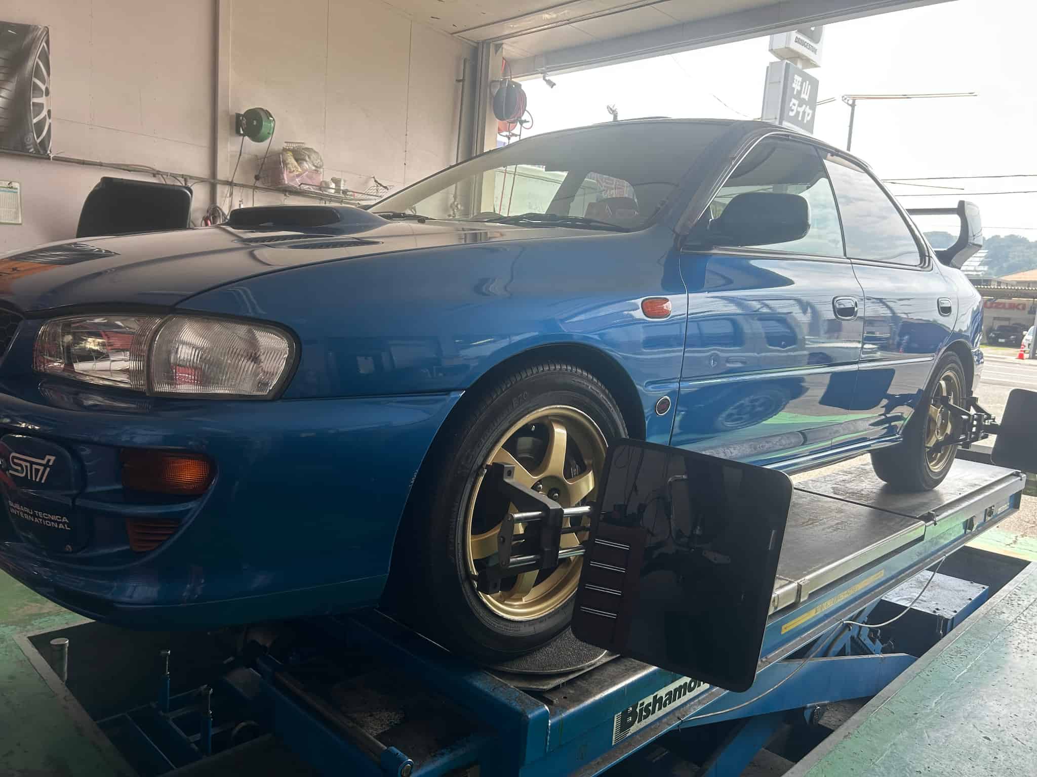 インプレッサWRXのアライメントの画像